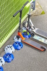 Пластиковый держатель для скутера Mottez, Ø25-38 мм, серый цвет цена и информация | Другие аксессуары для велосипеда | 220.lv