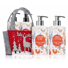 Roku kopšanas komplekts VIVIAN GRAY Glittering Christmas Orange Blossom: šķidrās roku ziepes, 250 ml + roku un ķermeņa losjons, 250 ml cena un informācija | Ziepes | 220.lv