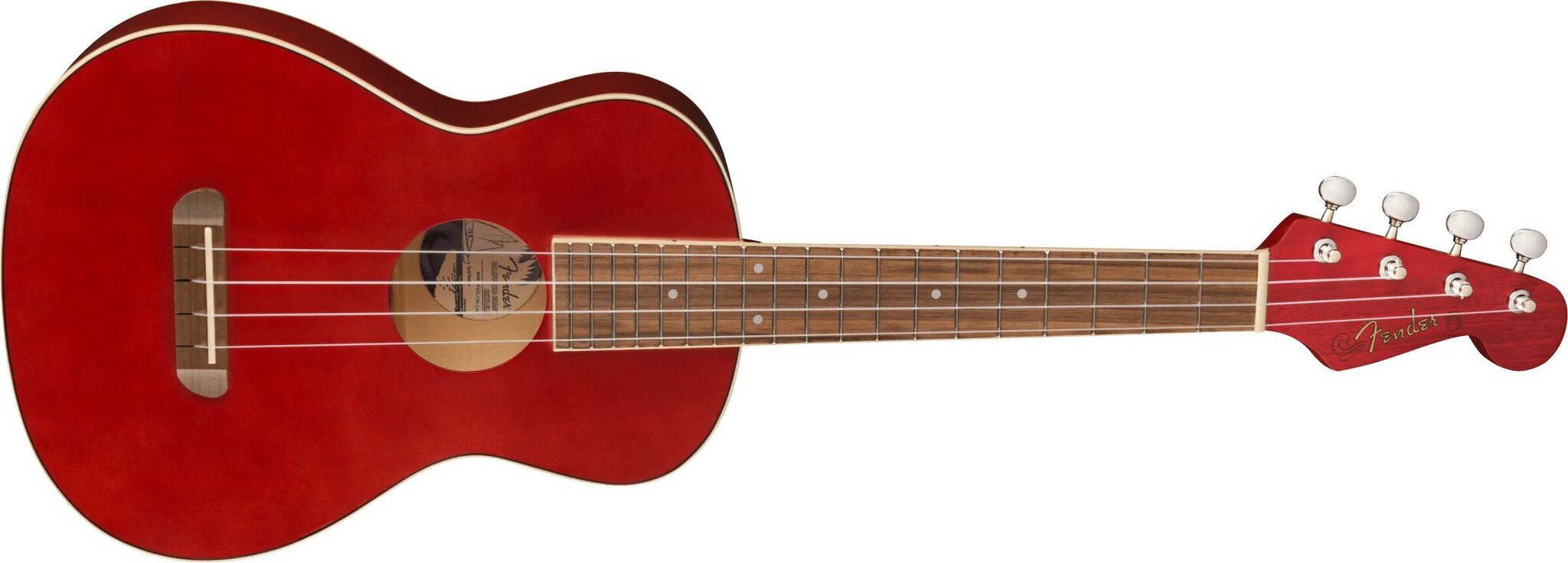 Tenora ukulele Fender AVALON TENOR UKE, ķirsis cena un informācija | Ģitāras | 220.lv