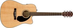 Elektroakustiskā ģitāra Fender CD-60SCE Nat цена и информация | Гитары | 220.lv