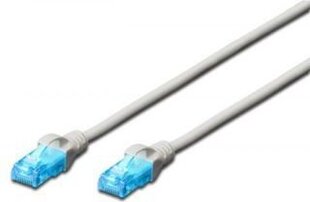 DIGITUS Premium CAT 5e FTP patch cable, Length 5m, Color grey cena un informācija | Kabeļi un vadi | 220.lv