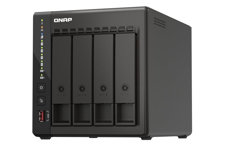 QNAP 4-Bay desktop NAS TS-453E-8G Up to 4 HDD/SSD Hot-Swap cena un informācija | Ārējie cietie diski | 220.lv