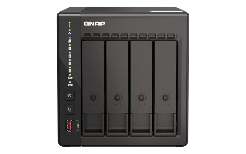 QNAP 4-Bay desktop NAS TS-453E-8G Up to 4 HDD/SSD Hot-Swap cena un informācija | Ārējie cietie diski | 220.lv