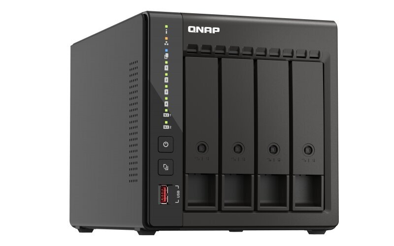 QNAP 4-Bay desktop NAS TS-453E-8G Up to 4 HDD/SSD Hot-Swap cena un informācija | Ārējie cietie diski | 220.lv