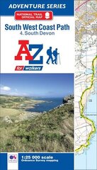 SW Coast Path South Devon Adventure Atlas 3rd Revised edition цена и информация | Путеводители, путешествия | 220.lv