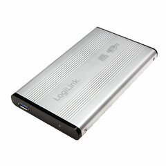 LogiLink Ārējais cietā diska korpuss 2,5 collu S-ATA USB 3.0 Alu, sudraba cena un informācija | Cieto disku somas un apvalki | 220.lv