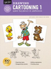 Drawing: Cartooning 1: Learn the basics of cartooning Revised Edition цена и информация | Книги об искусстве | 220.lv