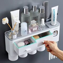Органайзер для ванной комнаты Leben с дозатором зубной пасты цена и информация | Аксессуары для ванной комнаты | 220.lv