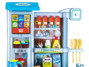 Interaktīva virtuvīte ar piederumiem, zila цена и информация | Игрушки для девочек | 220.lv