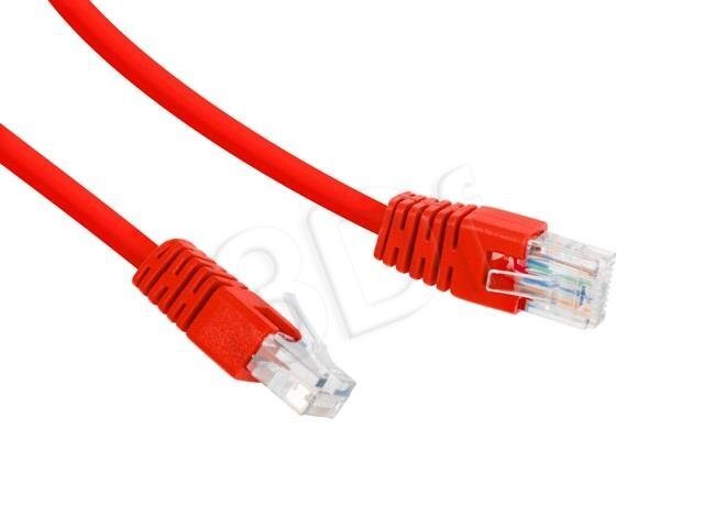 PATCH CABLE CAT5E UTP 3M/RED PP12-3M/R GEMBIRD cena un informācija | Kabeļi un vadi | 220.lv