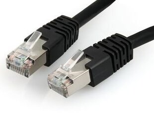 Gembird patchcord RJ45, cat. 6, FTP, 1m, black cena un informācija | Kabeļi un vadi | 220.lv