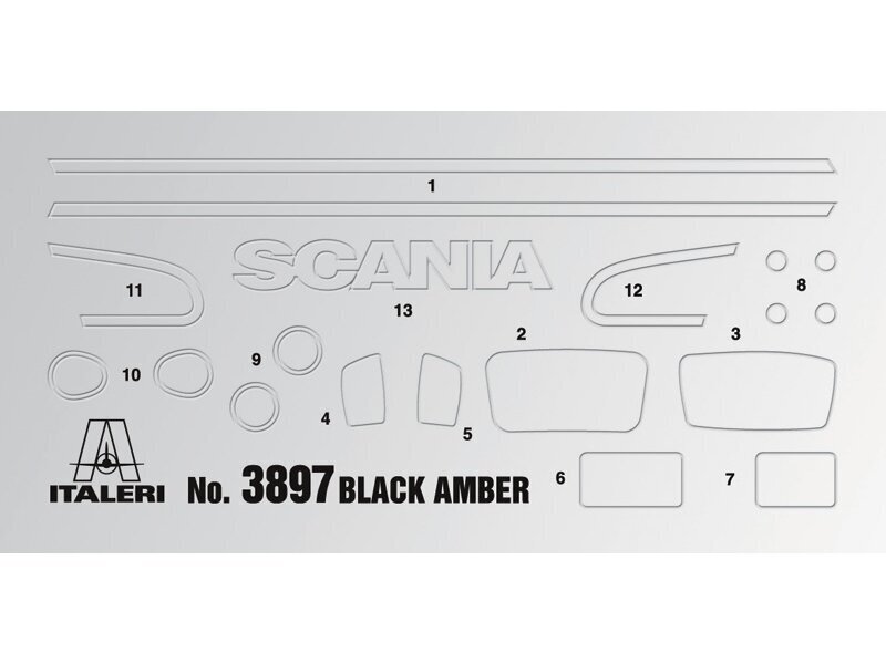 Italeri - SCANIA R730 ''BLACK AMBER'', 1/24, 3897 cena un informācija | Konstruktori | 220.lv