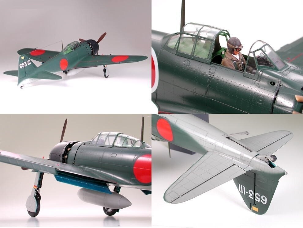 Tamiya - Mitsubishi A6M5 Zero Fighter Model 52 (Zeke), 1/32, 60318 cena un informācija | Konstruktori | 220.lv