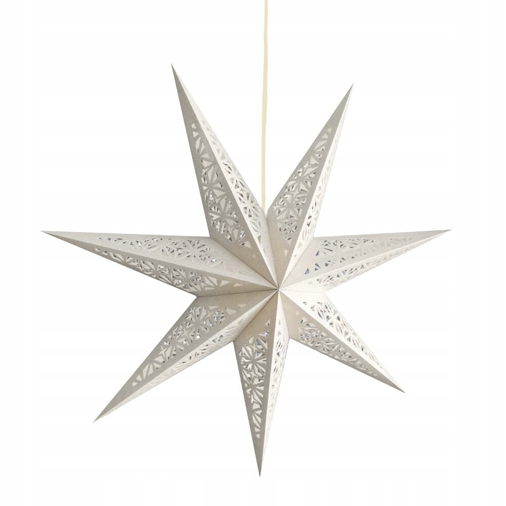 Piekarama lampa-dekorācija Zvaigzne, 75cm, sudrabaina цена и информация | Ziemassvētku dekorācijas | 220.lv