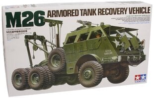 Plastmasas saliekamais modelis Tamiya M26 Armored Tank Recovery Vehicle cena un informācija | Konstruktori | 220.lv