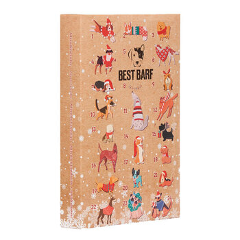 Рождественский календарь Best Barf с лиофилизированными(мягкой сушки с заморозкой) лакомствами, 100 г цена и информация | Лакомства для собак | 220.lv