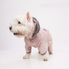 Зимний комбинезон для собак Zoomoda, в горошек, розовый цена и информация | Одежда для собак | 220.lv