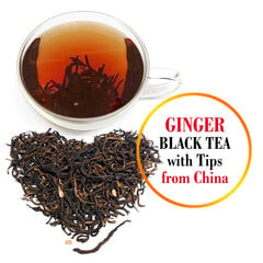 Ekskluzīva Ķīnas melnā tēja MAO FENG ar tipšiem un INGVERU, GINGER Black tea MAO FENG with tips, PT 80 g цена и информация | Чай | 220.lv