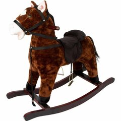 Большая лошадка-качалка со звуком, темно-коричневая цена и информация | Игрушки для малышей | 220.lv