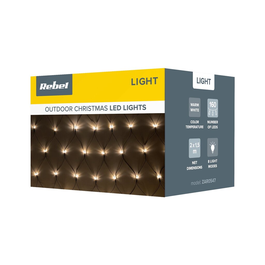 REBEL - āra Ziemassvētku gaismas - tīmeklis cena un informācija | Ziemassvētku lampiņas, LED virtenes | 220.lv