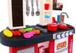 Rotaļu virtuve ar ledusskapi 84 x 63 x 35 cm, sarkana cena un informācija | Rotaļlietas meitenēm | 220.lv