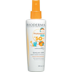 Солнцезащитный спрей для детей Bioderma Photoderm SPF50+ , 200 мл цена и информация | Кремы от загара | 220.lv