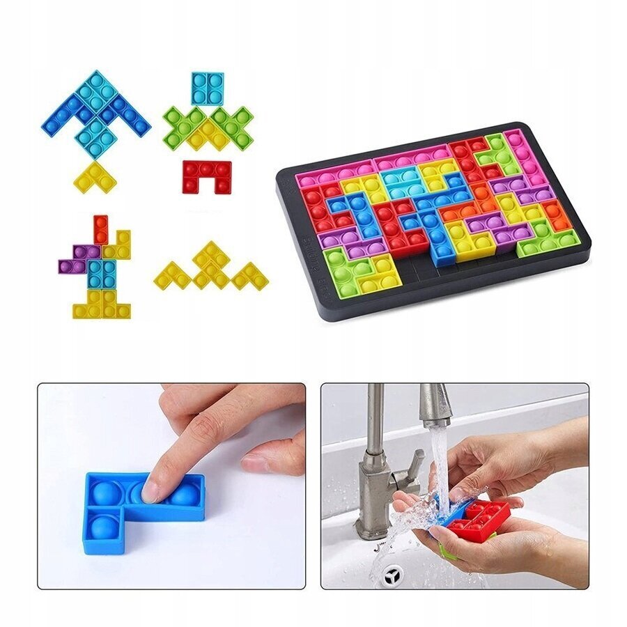 Puzle bērniem Tetris Pop it cena un informācija | Attīstošās rotaļlietas | 220.lv