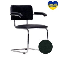 Apmeklētāju krēsls NOWY STYL SYLWIA ARM, melns sp. cena un informācija | Biroja krēsli | 220.lv