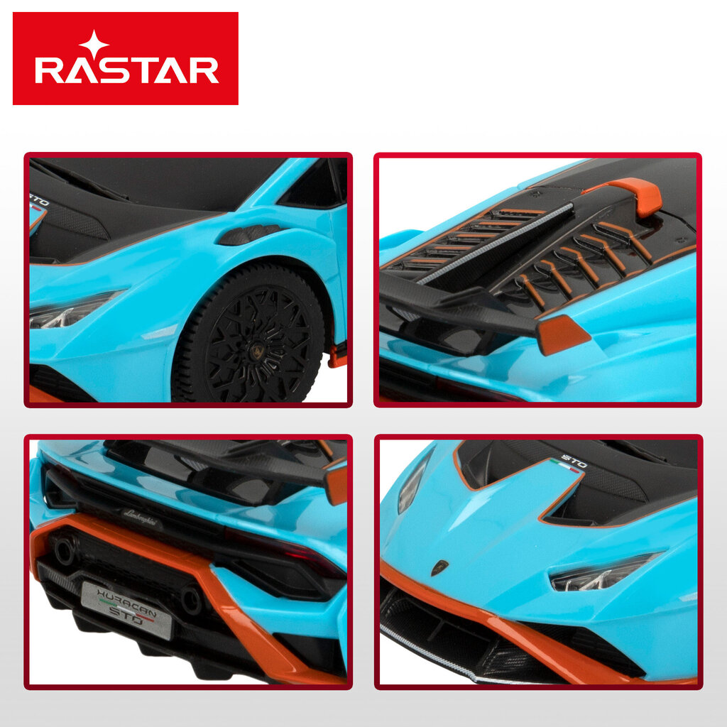 Radiovadāms auto Rastar LAMBORGHINI HURACAN STO 1:24 2.4GHz, 6+ cena un informācija | Rotaļlietas zēniem | 220.lv