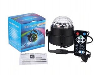 LED RGB DISCO BALL Septiņas krāsu kombinācijas FLESH funkcija цена и информация | Настольные лампы | 220.lv