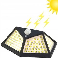 Saules lampa ar 100 LED krēslas kustības sensoru cena un informācija | Āra apgaismojums | 220.lv
