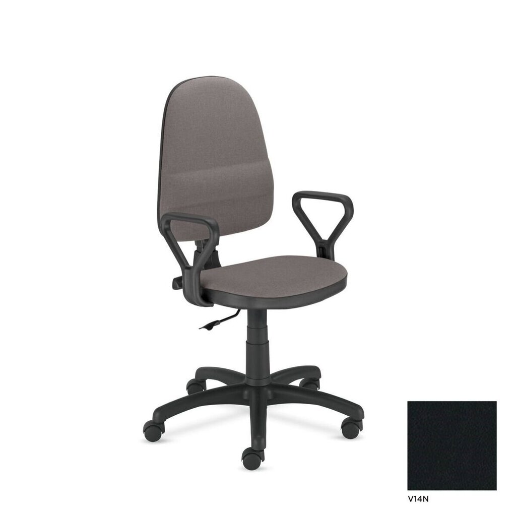 Biroja krēsls NOWY STYL PRESTIGE, ar roku balstiem, V-14, melns sp. ādas imitācija цена и информация | Biroja krēsli | 220.lv