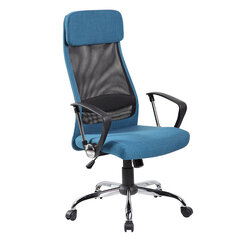 Biroja krēsls OFFICE4YOU DARLA, ar roku balstiem, zils sp. Tekstils цена и информация | Офисные кресла | 220.lv