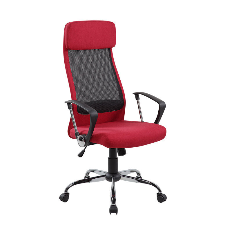 Biroja krēsls OFFICE4YOU DARLA, ar roku balstiem, sarkans sp. Tekstils цена и информация | Biroja krēsli | 220.lv
