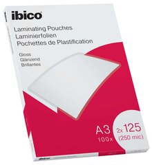 Ламинирующие конверты Ibico, А3, 303х426 мм, 125 мкм, глянцевые, 100 шт. цена и информация | Канцелярия | 220.lv