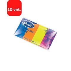 Līmējošie marķieri FOROFIS 20 x 50 mm, plastmasa, 4 krāsas, iepakojumā 10 gab. cena un informācija | Kancelejas preces | 220.lv