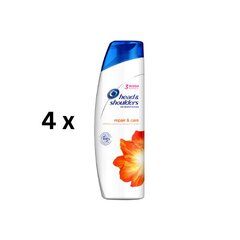 HEAD & SHOULDERS atjaunojošs šampūns sievietēm 250 ml, iepakojumā 4 gab. cena un informācija | Šampūni | 220.lv