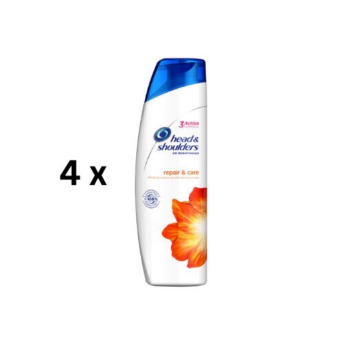 HEAD & SHOULDERS atjaunojošs šampūns sievietēm 250 ml, iepakojumā 4 gab. цена и информация | Šampūni | 220.lv