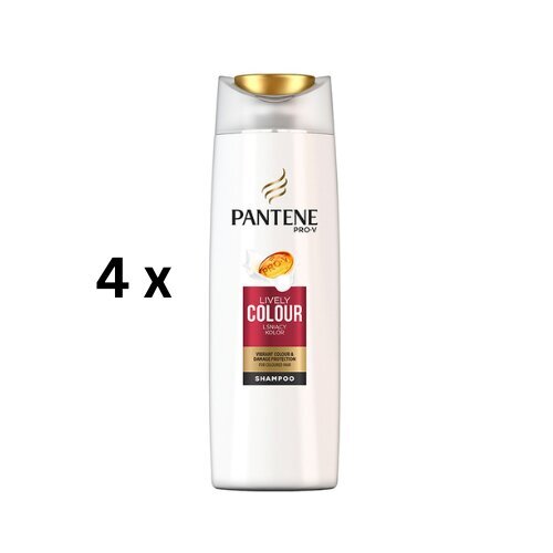 Šampūns PANTENE Color Shine krāsotiem matiem, 400 ml, iepakojumā 4 gab. цена и информация | Šampūni | 220.lv