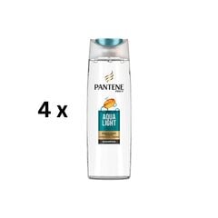 Šampūns PANTENE Fine Aqua Light, 400 ml, iepakojumā 4 gab. cena un informācija | Šampūni | 220.lv