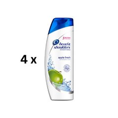 Šampūns HEAD & SHOULDERS Apple Fresh, 400 ml, iepakojumā 4 gab. cena un informācija | Šampūni | 220.lv