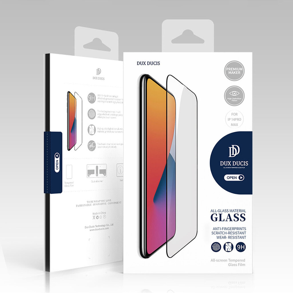 Dux Ducis 10D piemērots iPhone 14 Pro Max цена и информация | Ekrāna aizsargstikli | 220.lv