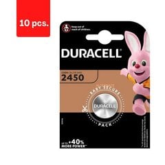 Батарейки DURACELL 2450, 1 шт., в упаковке 10 шт. цена и информация | Батарейки | 220.lv