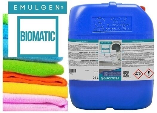 Emulgen Biomatic mazgāšanas šķidrums ar fermentiem, 20 l cena un informācija | Veļas mazgāšanas līdzekļi | 220.lv