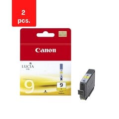 Tintes kasetne CANON PGI-9Y/1037B001, Dzeltena, iepakojumā 2 gab. cena un informācija | Tintes kārtridži | 220.lv