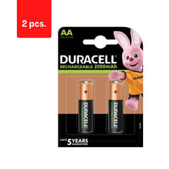 Аккумуляторы DURACELL AA (2500 мА·ч), LR6, 2 шт., в упаковке 2 шт. цена и информация | Батарейки | 220.lv