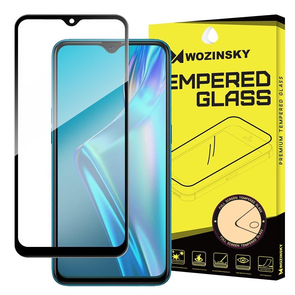 Wozinsky Oppo A12 / A5s / A7 black cena un informācija | Ekrāna aizsargstikli | 220.lv