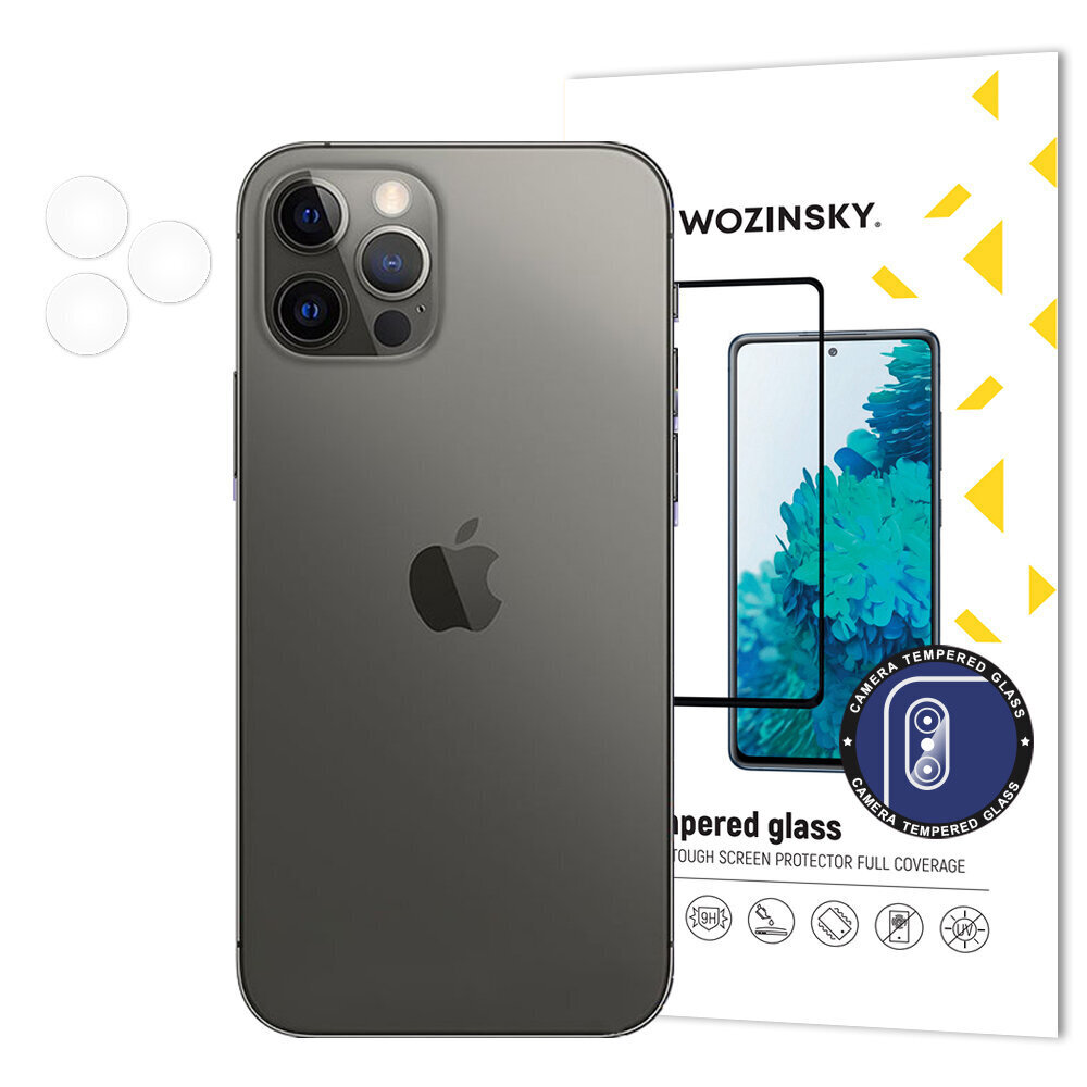 Wozinsky kameras aizsargs iPhone 12 Pro cena un informācija | Ekrāna aizsargstikli | 220.lv