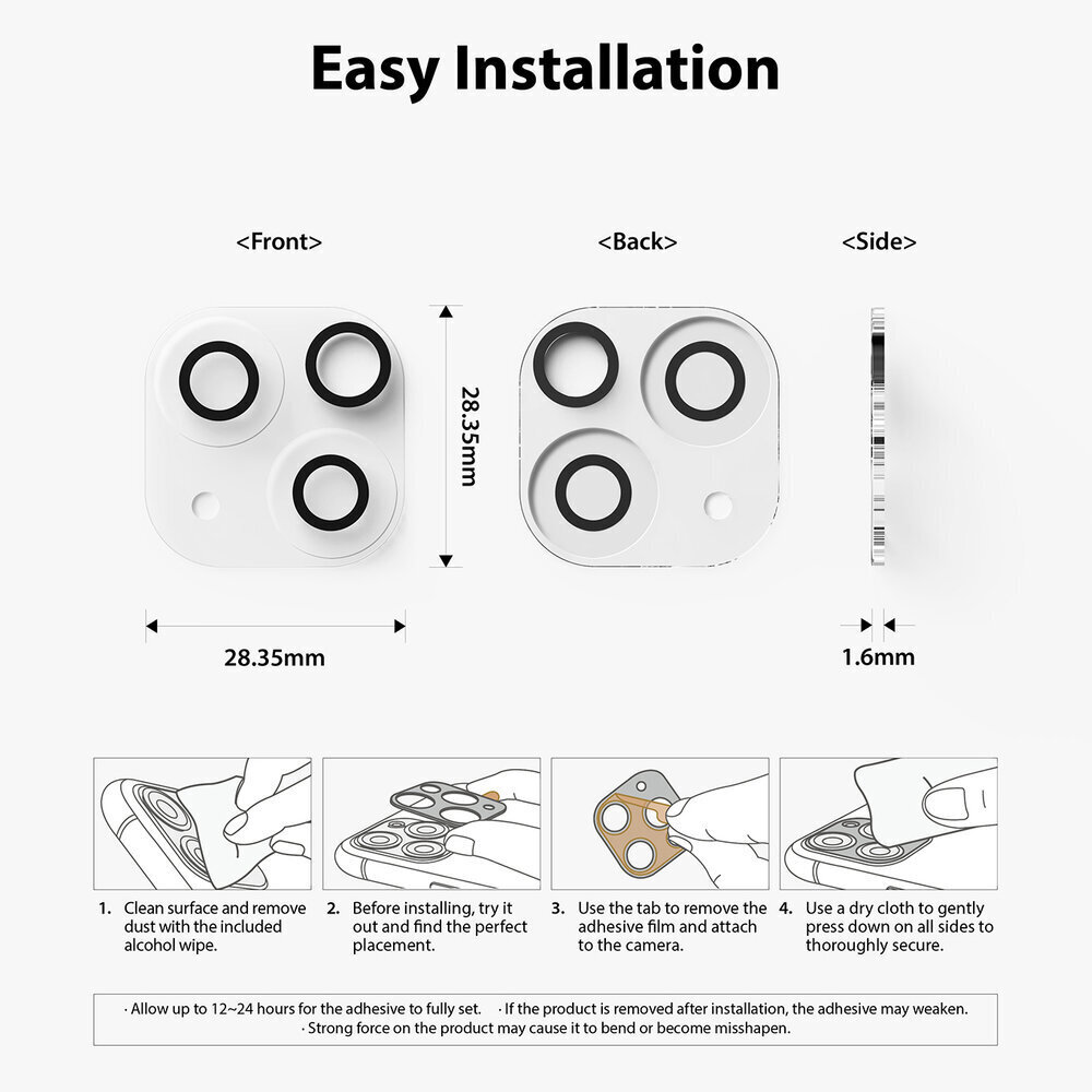 Ringke kameras aizsargs iPhone 13 / iPhone 13 mini C1G021 cena un informācija | Ekrāna aizsargstikli | 220.lv