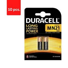 Baterijas DURACELL MN21, 2 gab., iepakojumā 10 gab. cena un informācija | Baterijas | 220.lv